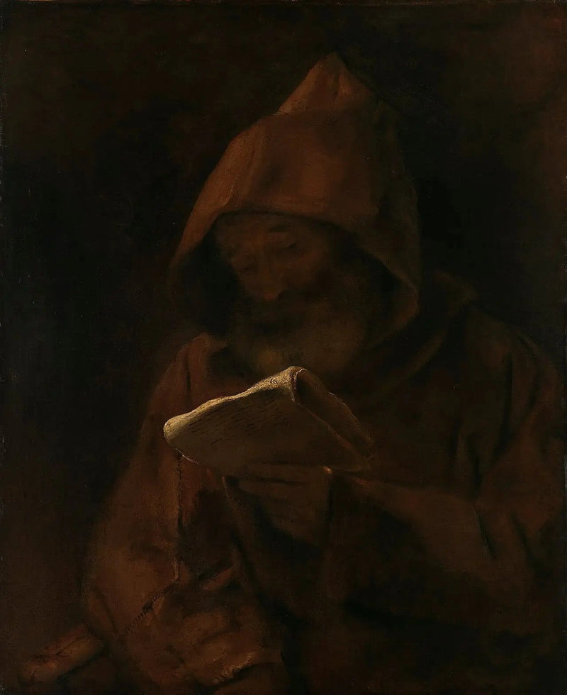 Luostarin lukeminen - Rembrandt