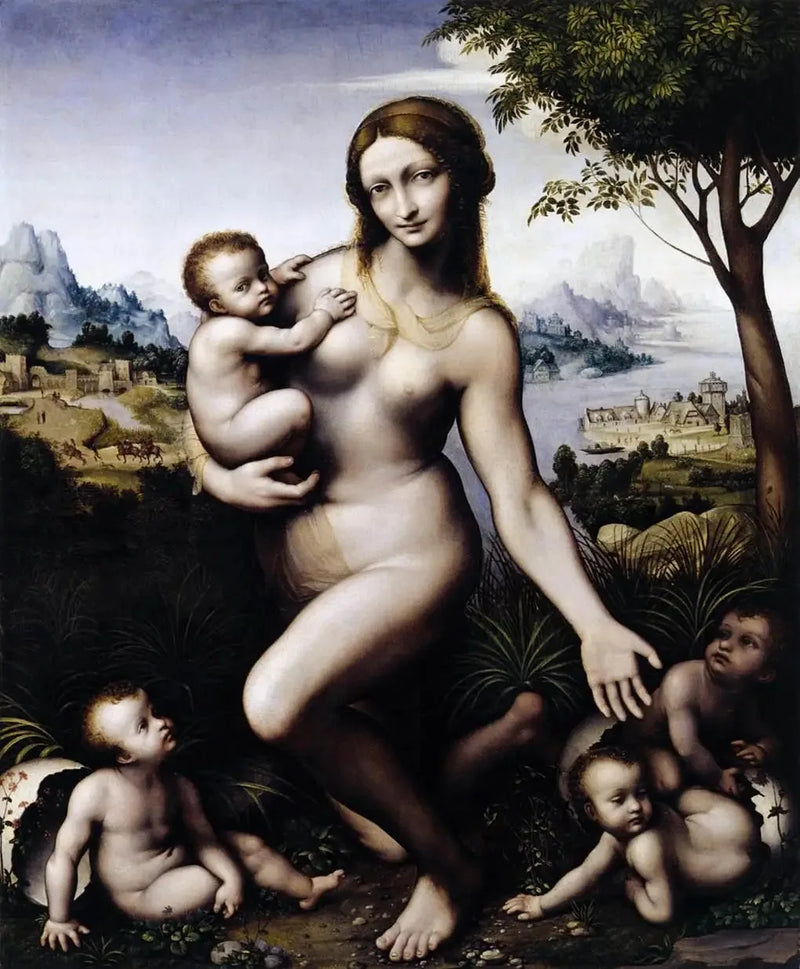 Leda lastensa kanssa - Leonardo da Vinci