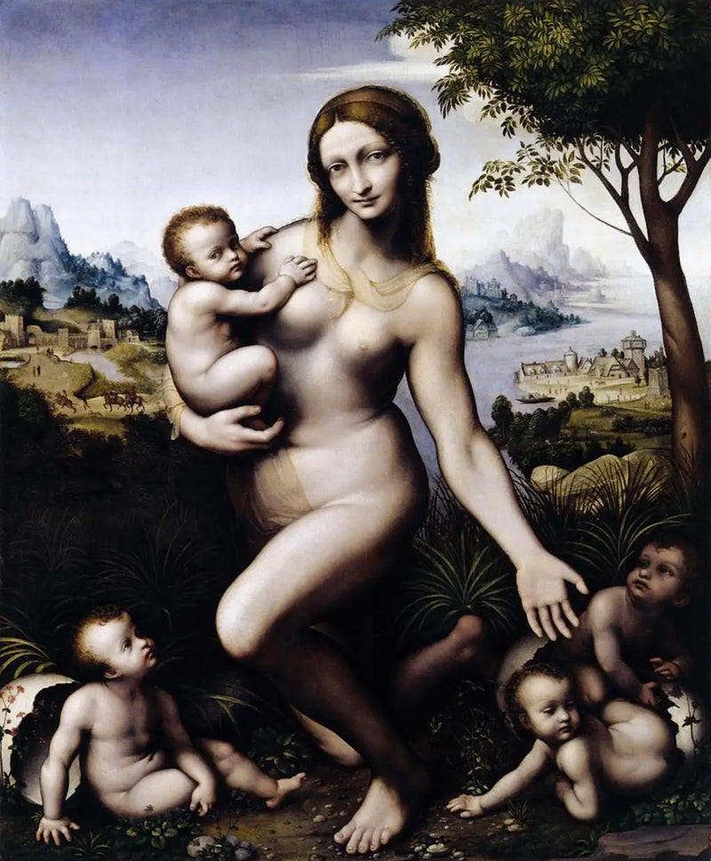 Leda lastensa kanssa - Leonardo da Vinci