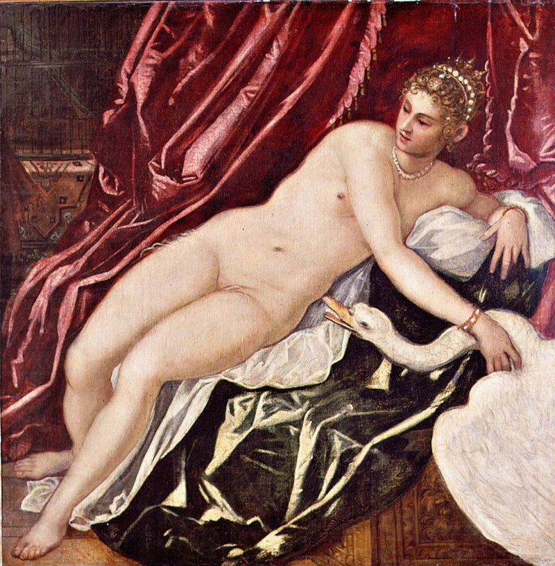 Léda ja joutsen - Jacopo Tintoretto