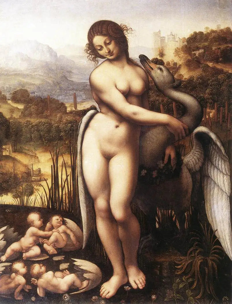 Leda ja joutsen - Leonardo da Vinci