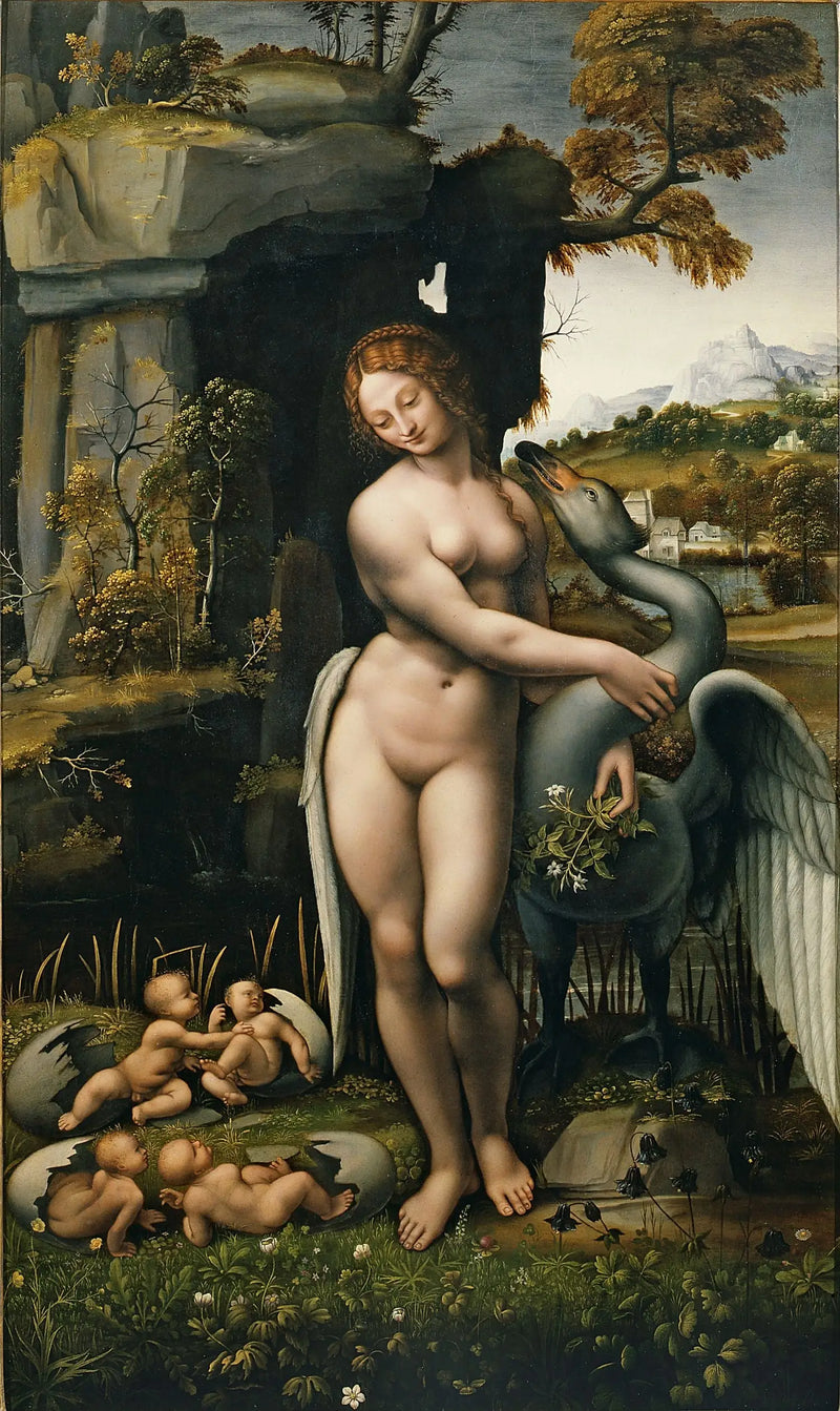 Leda ja joutsen - Leonardo da Vinci