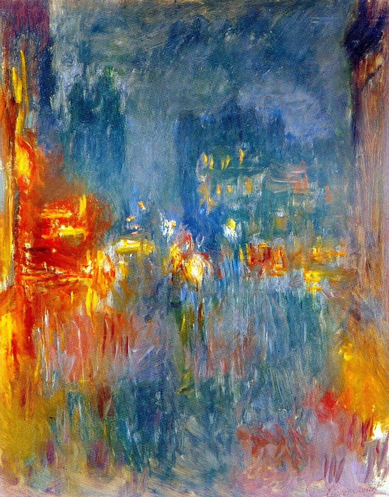 Leicester Square, yöllä - Claude Monet