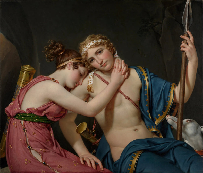 Telemakoksen ja Eucharisin hyvästit - Jacques-Louis David