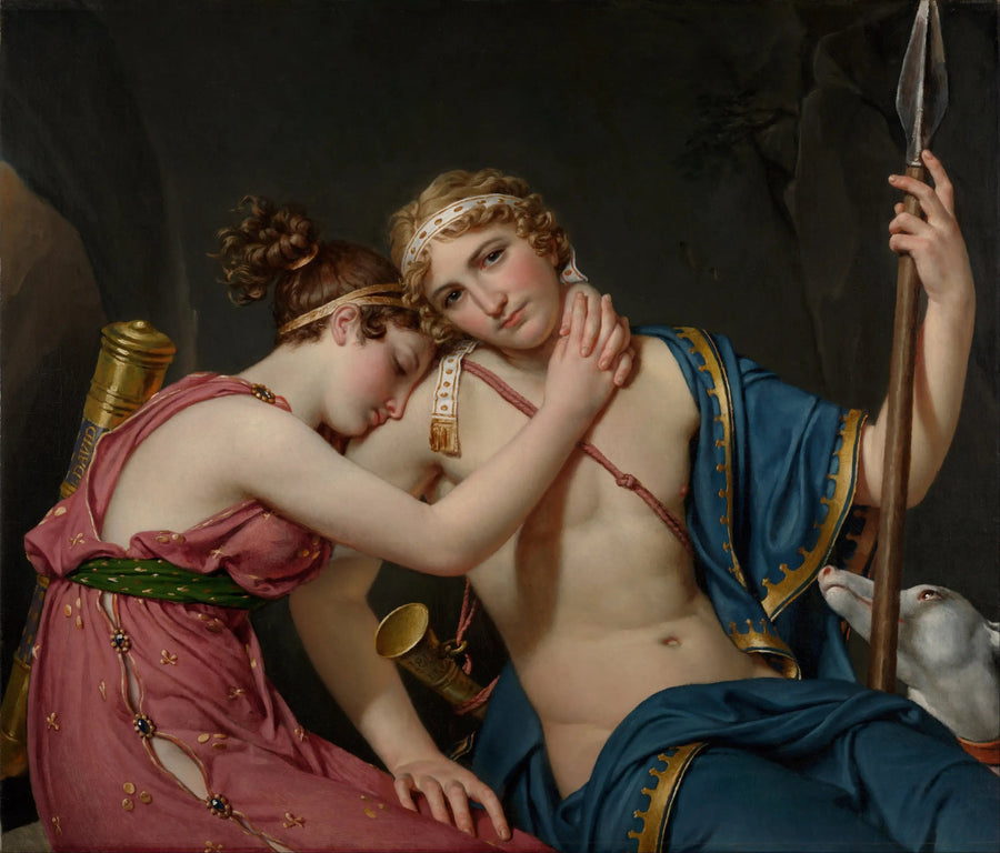 Telemakoksen ja Eucharisin hyvästit - Jacques-Louis David