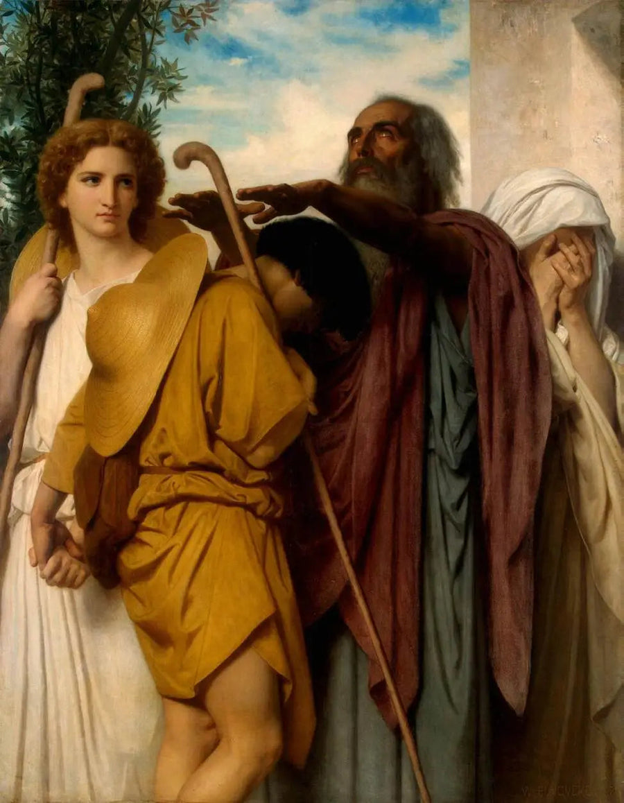 Tobien jäähyväiset isälleen - Bouguereau