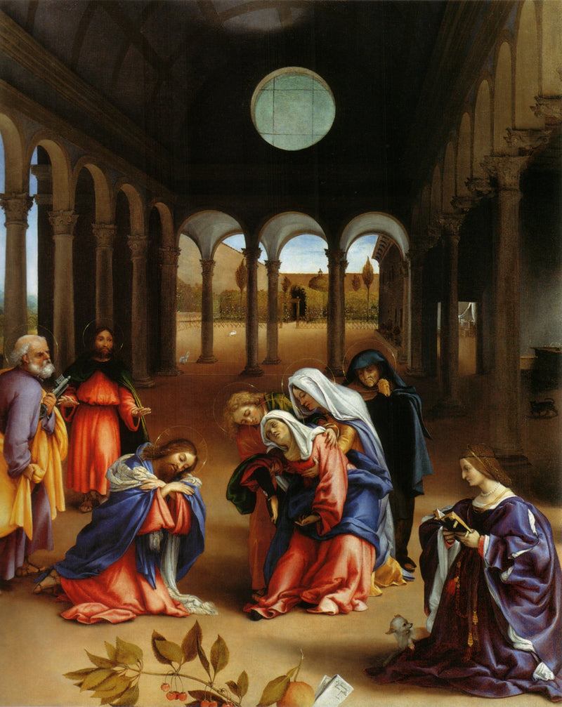 Kristuksen hyvästit äidilleen - Lorenzo Lotto