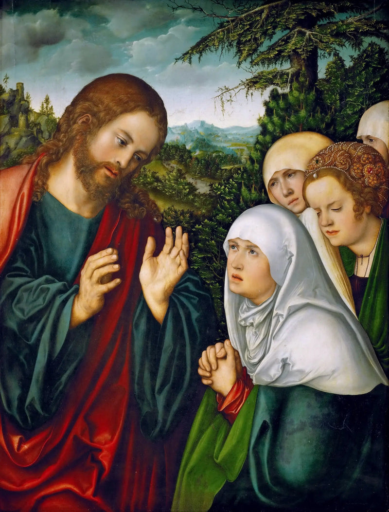 Kristuksen jäähyväiset äidilleen - Lucas Cranach vanhempi