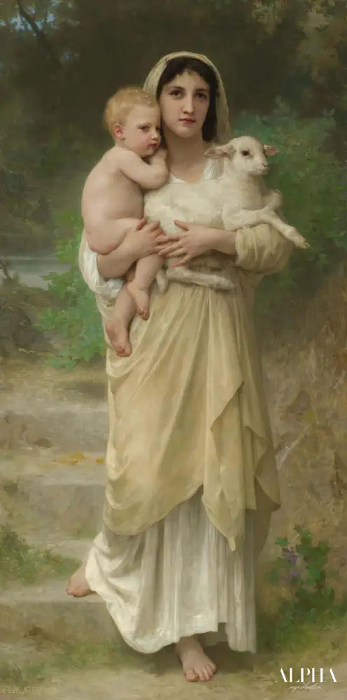 Les Agneaux - William Bouguereau Reproductions de tableaux à la peinture à l’huile