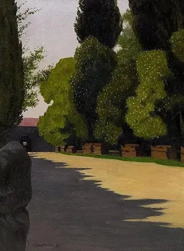 Les Alyscamps, aamuaurinko - Félix Vallotton