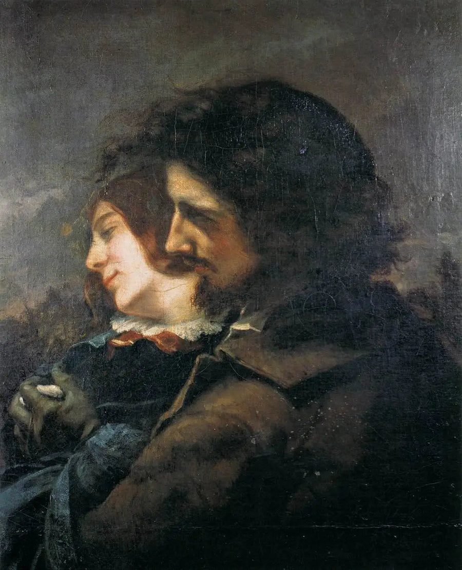 Onnelliset rakastavaiset - Gustave Courbet