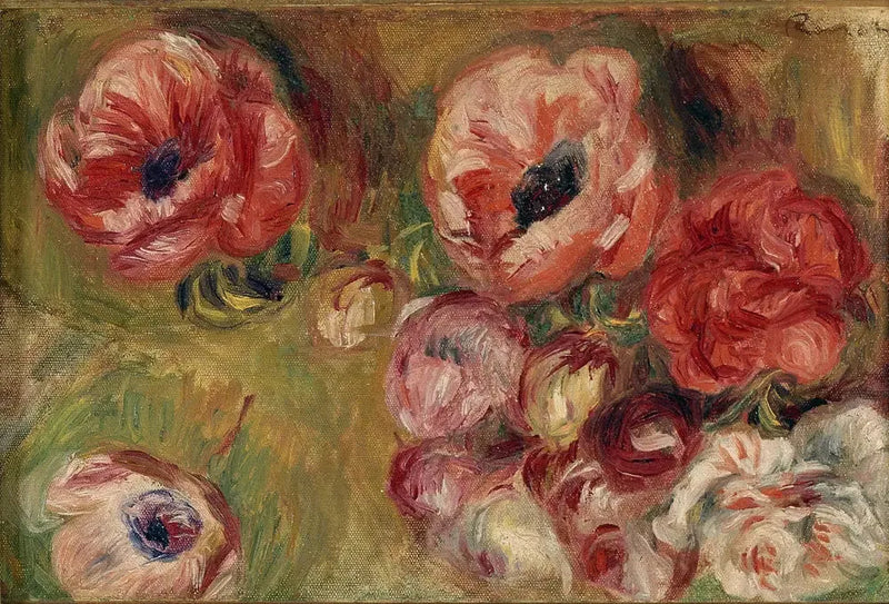 Anemoneet - Pierre-Auguste Renoir