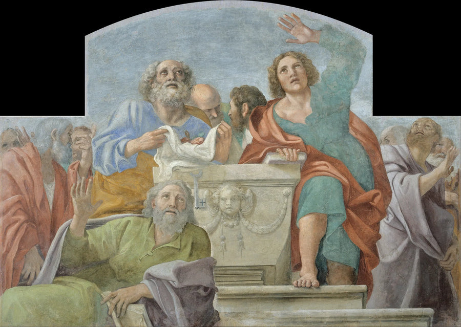 Apostolit ympärillä tyhjää hautaa - Annibale Carracci