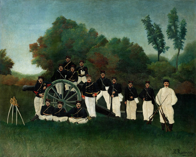 Les Artilleurs - Henri Rousseau