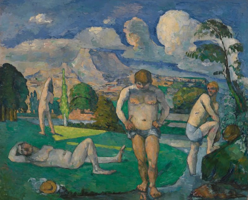 Lepäävät uimareita - Paul Cézanne
