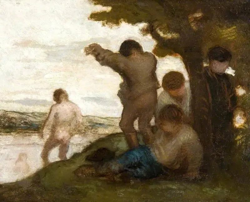 Uima-allaskävijät - Honoré Daumier