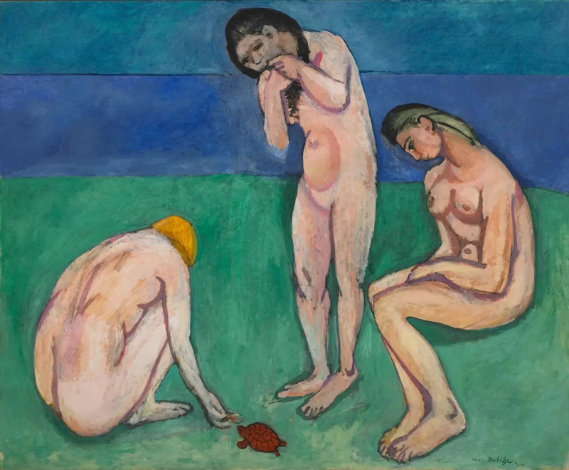 Kylpijät kilpikonnan kanssa - Henri Matisse