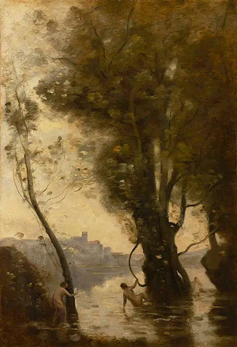 Borroméiden saarten kylpylätytöt - Jean-Baptiste Camille Corot