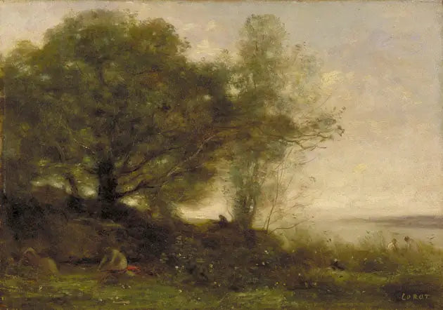 Les Baigneuses - Jean-Baptiste Camille Corot
