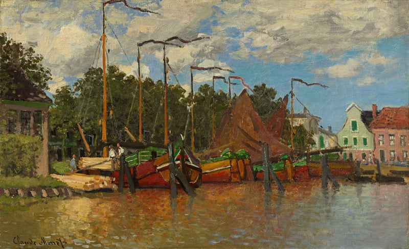 Laivat Zaandamissa - Claude Monet