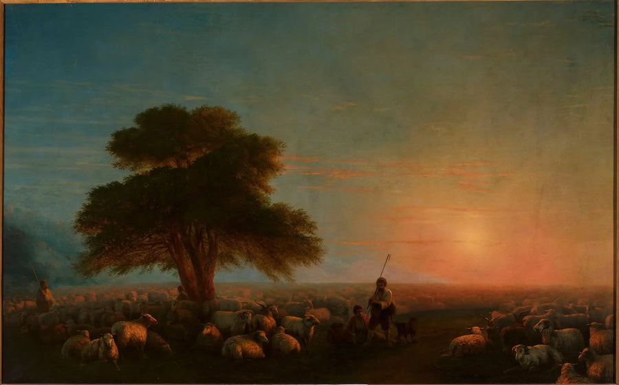 Paimenet lampaiden lauman kanssa. - Ivan Aïvazovski