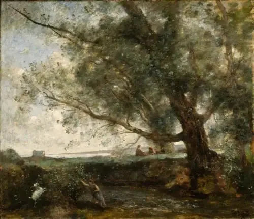 Arcadian paimenet - Jean-Baptiste Camille Corot