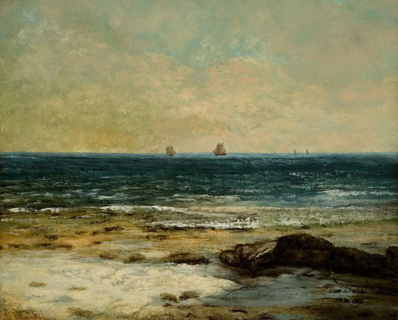 Merien rannat Palavasissa - Gustave Courbet