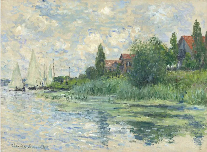 Seinen rannat Petit-Gennevilliersissä - Claude Monet