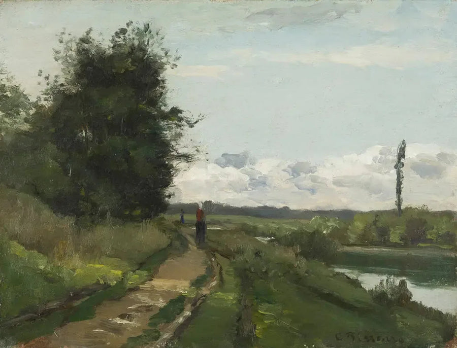 Seine-joen rannat Bougivalissa - Camille Pissarro