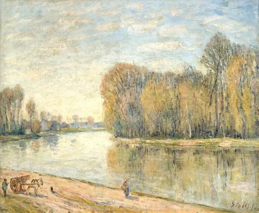 Loingin rannat - Alfred Sisley