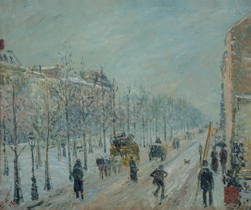 Ulkopuoliset bulevardit. Lumiefekti - Camille Pissarro