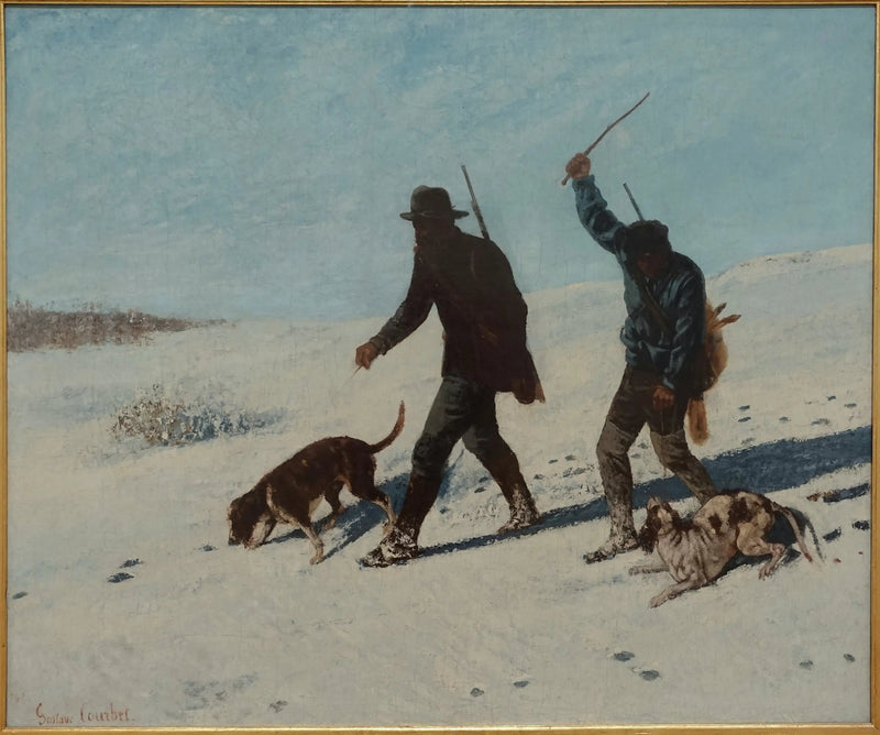 Metsästäjät, Ornans - Gustave Courbet