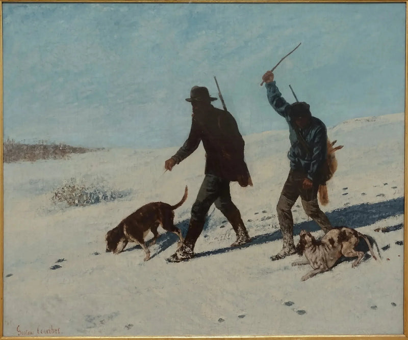 Metsästäjät, Ornans - Gustave Courbet