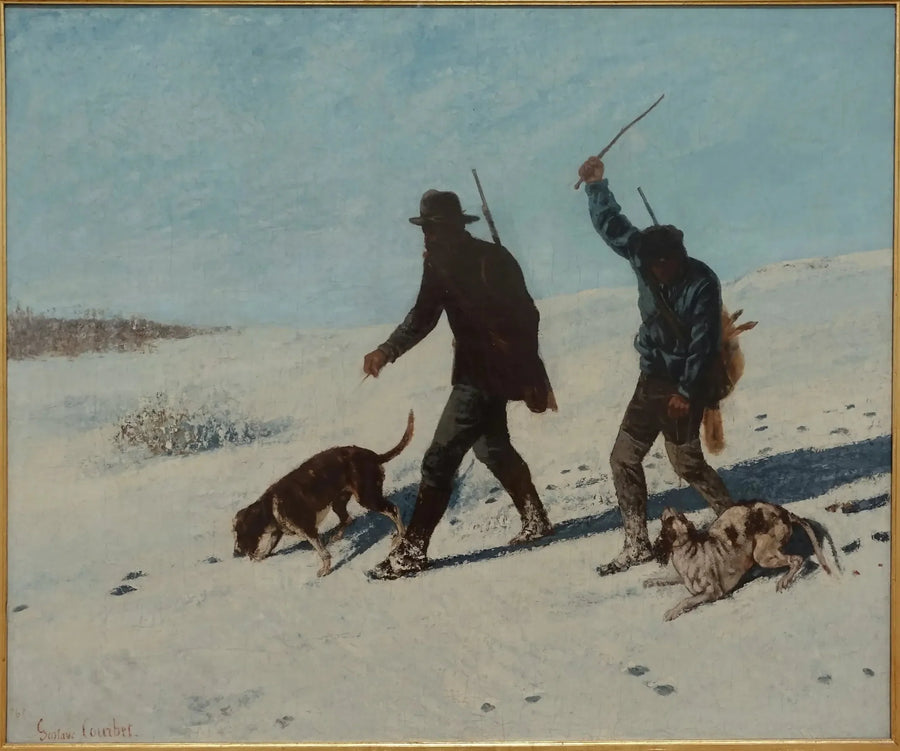 Metsästäjät, Ornans - Gustave Courbet