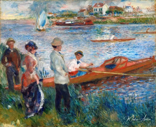 Les Canotiers à Chatou - Pierre-Auguste Renoir - Reproductions de tableaux et peintures haut de gamme