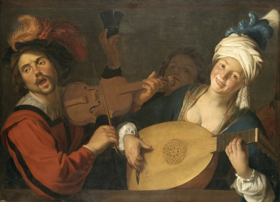 Laulajat - Gerrit van Honthorst