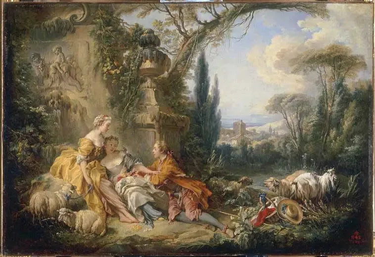 Maaseudun elämän lumoava viehätys - François Boucher