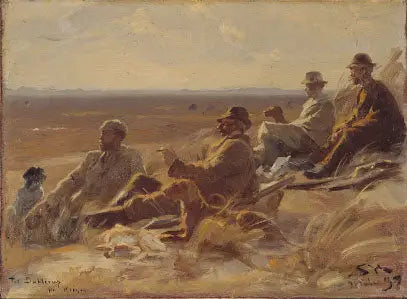 Skagenin metsästäjät (pieni versio) - Peder Severin Krøyer