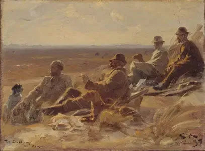 Skagenin metsästäjät (pieni versio) - Peder Severin Krøyer