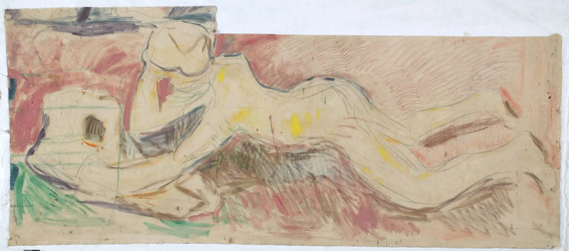 Etsijät: poika makaa vatsallaan - Edvard Munch