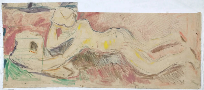Etsijät: poika makaa vatsallaan - Edvard Munch