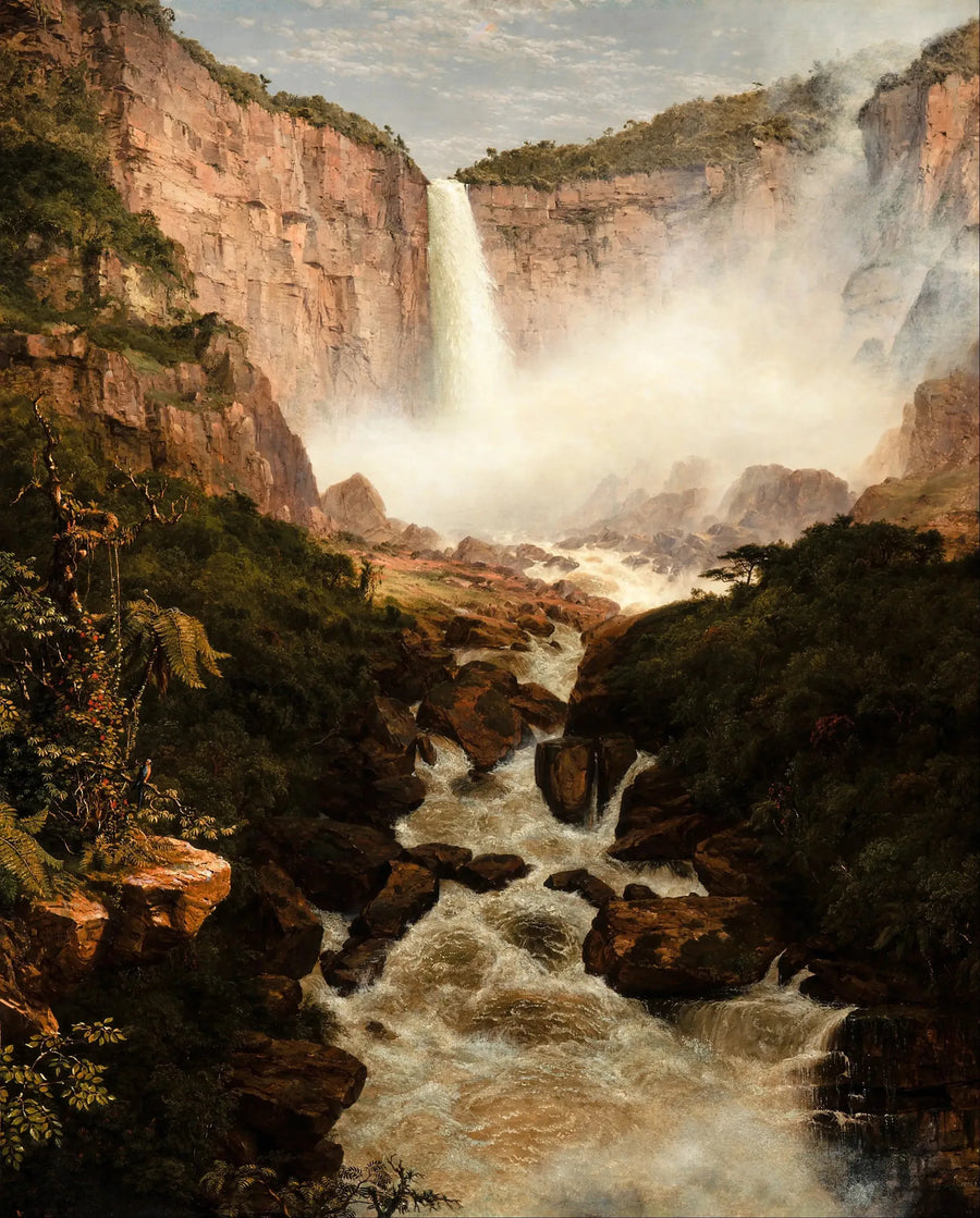 Tequendaman putoukset lähellä Bogotaa, Uusi-Grenada - Frederic Edwin Church