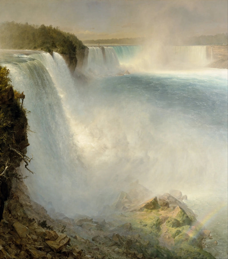 Niagaran putoukset Yhdysvaltain puolelta - Frederic Edwin Church