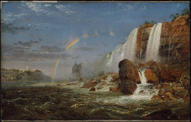 Niagaran putoukset Goat Islandin juurelta - Jasper Francis Cropsey
