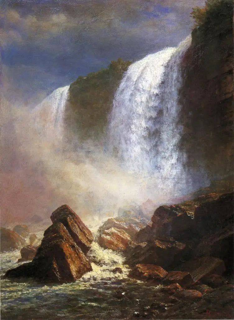 Niagaran putoukset nähtynä alhaalta - Albert Bierstadt
