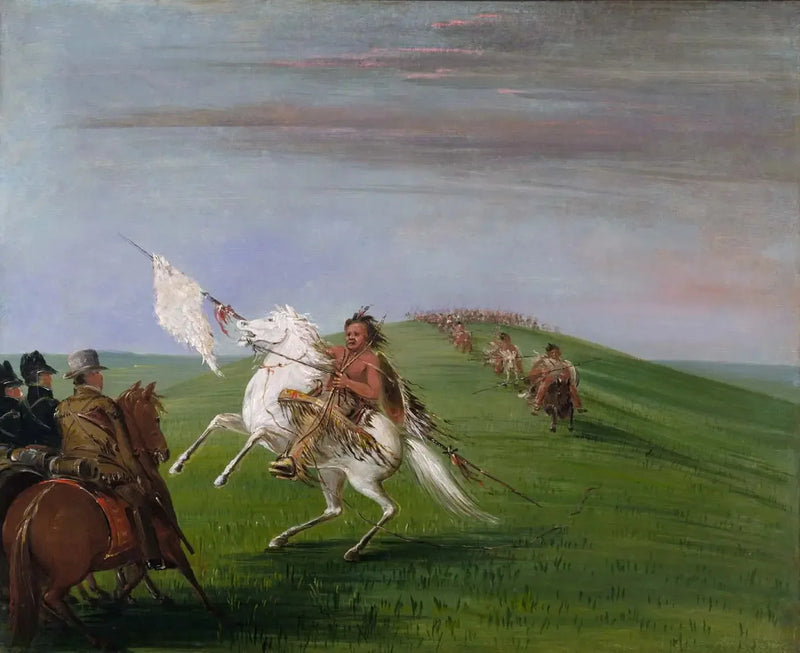 Comanchet kohtaavat lohikäärmeet - George Catlin