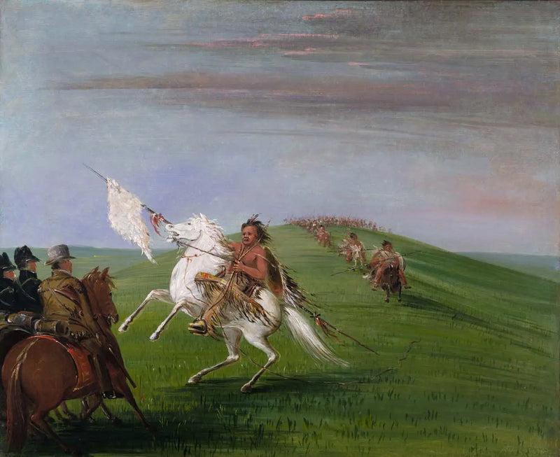 Comanchet kohtaavat lohikäärmeet - George Catlin