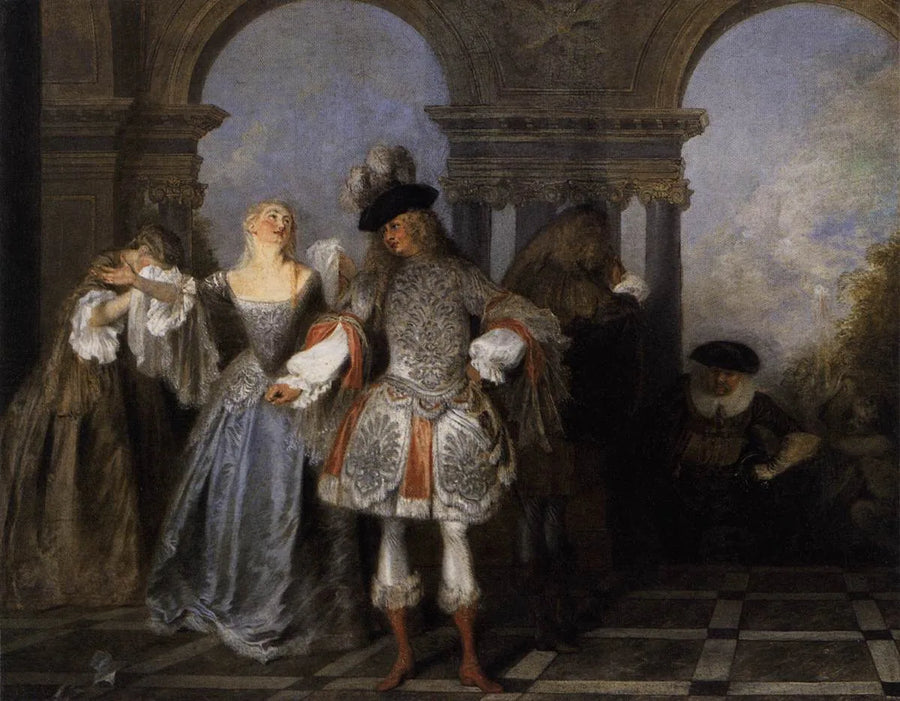 Ranskalaiset näyttelijät - Antoine Watteau