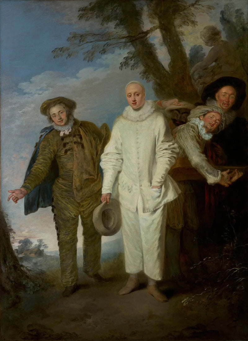 Italianskojen koomikot - Antoine Watteau