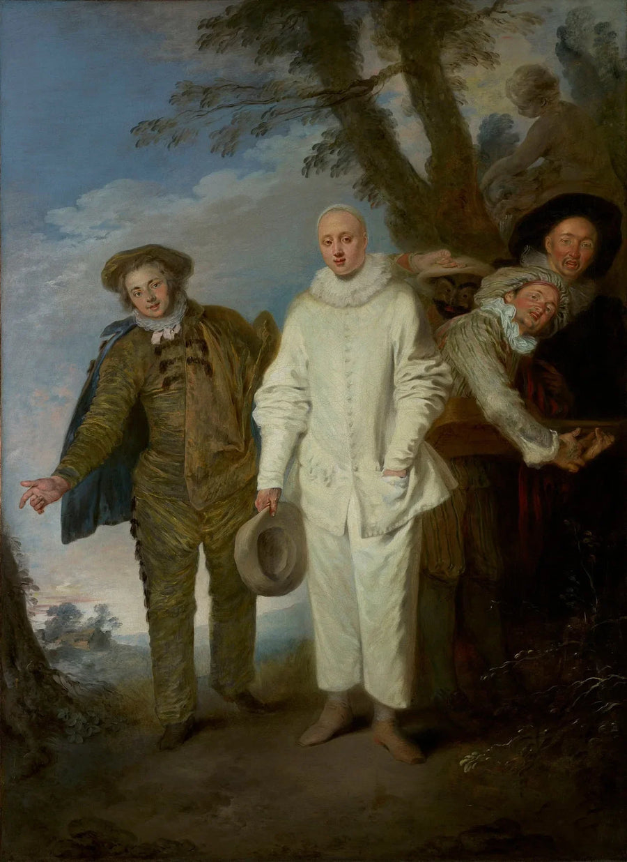 Italianskojen koomikot - Antoine Watteau
